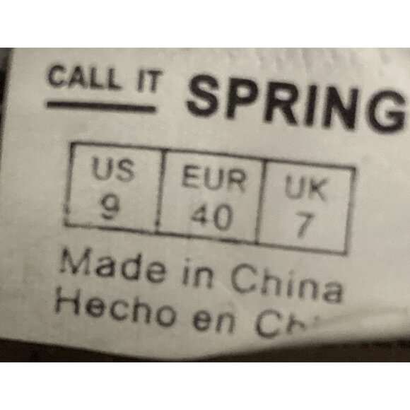 Call It Spring Women's size 9 Grey patterned lined hi-top Sneakers  shoes - Picture 8 of 8